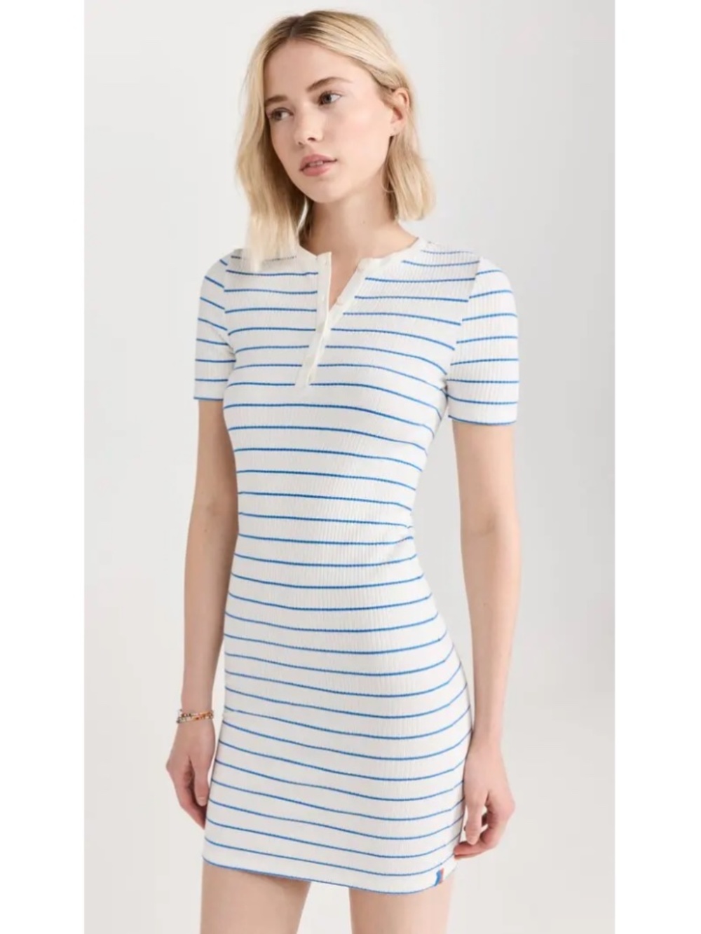 Kule The Berri Dress in Cream/Royal